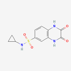 N-cyclopropyl-2,3-dioxo-1,2,3,4-tetrahydroquinoxaline-6-sulfonamide