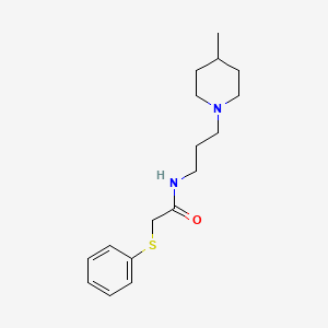 N-[3-(4-methyl-1-piperidinyl)propyl]-2-(phenylthio)acetamide