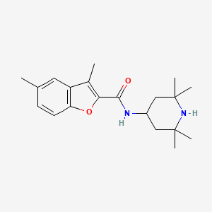 3,5-dimethyl-N-(2,2,6,6-tetramethyl-4-piperidinyl)-1-benzofuran-2-carboxamide