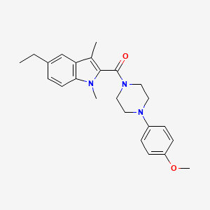 (5-ETHYL-1,3-DIMETHYL-1H-INDOL-2-YL)[4-(4-METHOXYPHENYL)PIPERAZINO]METHANONE