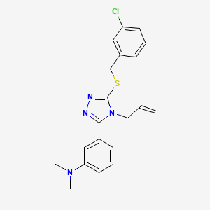 (3-{4-allyl-5-[(3-chlorobenzyl)thio]-4H-1,2,4-triazol-3-yl}phenyl)dimethylamine