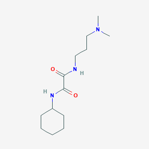 molecular formula C13H25N3O2 B4685302 N'-cyclohexyl-N-[3-(dimethylamino)propyl]oxamide 