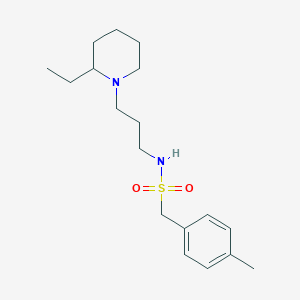 N-[3-(2-ethylpiperidin-1-yl)propyl]-1-(4-methylphenyl)methanesulfonamide