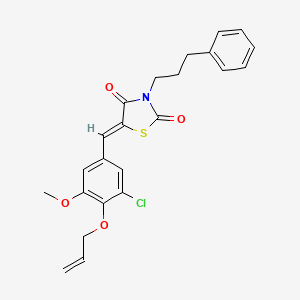 5-[4-(allyloxy)-3-chloro-5-methoxybenzylidene]-3-(3-phenylpropyl)-1,3-thiazolidine-2,4-dione