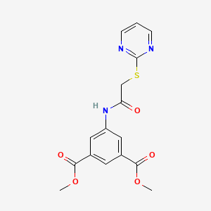 dimethyl 5-{[(2-pyrimidinylthio)acetyl]amino}isophthalate