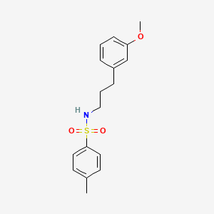 molecular formula C17H21NO3S B4685429 N-[3-(3-甲氧基苯基)丙基]-4-甲基苯磺酰胺 