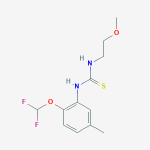 1-[2-(Difluoromethoxy)-5-methylphenyl]-3-(2-methoxyethyl)thiourea