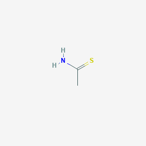 molecular formula CH3CSNH2<br>C2H5NS<br>C2H5NS B046855 硫代乙酰胺 CAS No. 62-55-5