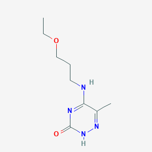 5-[(3-ethoxypropyl)amino]-6-methyl-1,2,4-triazin-3(2H)-one