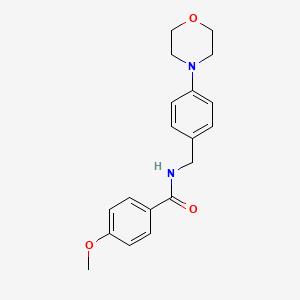 molecular formula C19H22N2O3 B4685630 4-methoxy-N-[4-(4-morpholinyl)benzyl]benzamide 