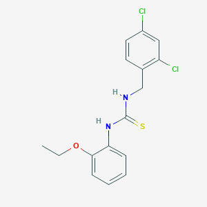 molecular formula C16H16Cl2N2OS B4685655 N-(2,4-dichlorobenzyl)-N'-(2-ethoxyphenyl)thiourea 