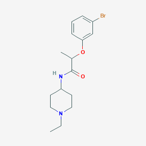 2-(3-bromophenoxy)-N-(1-ethylpiperidin-4-yl)propanamide