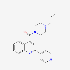 (4-BUTYLPIPERAZINO)[8-METHYL-2-(4-PYRIDYL)-4-QUINOLYL]METHANONE