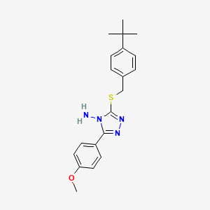 3-((4-(tert-butyl)benzyl)thio)-5-(4-methoxyphenyl)-4H-1,2,4-triazol-4-amine