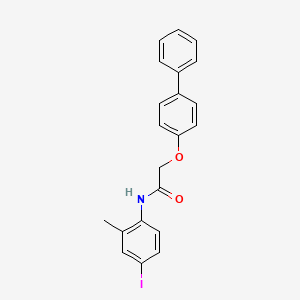 2-((1,1'-Biphenyl)-4-yloxy)-N-(4-iodo-2-methylphenyl)acetamide