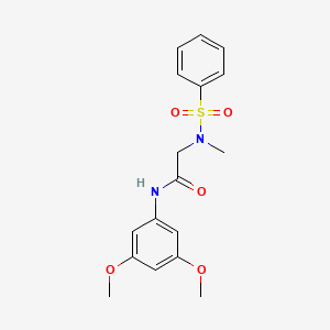 N~1~-(3,5-dimethoxyphenyl)-N~2~-methyl-N~2~-(phenylsulfonyl)glycinamide