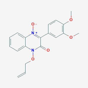 molecular formula C19H18N2O5 B4685869 1-(allyloxy)-3-(3,4-dimethoxyphenyl)-2(1H)-quinoxalinone 4-oxide 