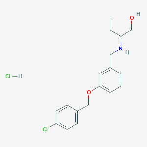 2-({3-[(4-chlorobenzyl)oxy]benzyl}amino)butan-1-ol hydrochloride