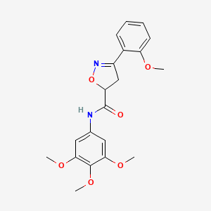 3-(2-methoxyphenyl)-N-(3,4,5-trimethoxyphenyl)-4,5-dihydro-5-isoxazolecarboxamide