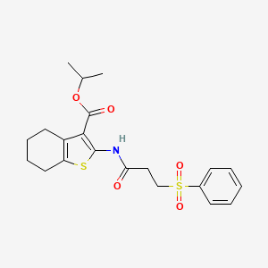 isopropyl 2-{[3-(phenylsulfonyl)propanoyl]amino}-4,5,6,7-tetrahydro-1-benzothiophene-3-carboxylate