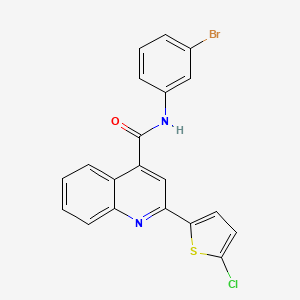 N-(3-bromophenyl)-2-(5-chloro-2-thienyl)-4-quinolinecarboxamide