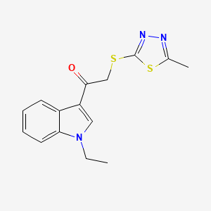 1-(1-ethyl-1H-indol-3-yl)-2-[(5-methyl-1,3,4-thiadiazol-2-yl)thio]ethanone