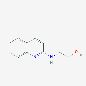 molecular formula C12H14N2O B4686026 2-[(4-methyl-2-quinolinyl)amino]ethanol 