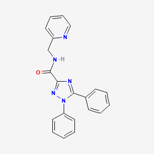 1,5-diphenyl-N-(2-pyridinylmethyl)-1H-1,2,4-triazole-3-carboxamide