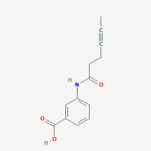 3-(4-hexynoylamino)benzoic acid