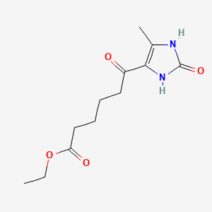 molecular formula C12H18N2O4 B4686065 ethyl 6-(5-methyl-2-oxo-2,3-dihydro-1H-imidazol-4-yl)-6-oxohexanoate CAS No. 39215-52-6