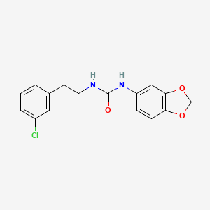 N-(1,3-BENZODIOXOL-5-YL)-N'-(3-CHLOROPHENETHYL)UREA