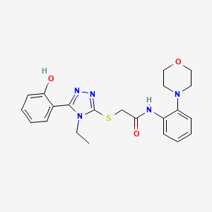 2-{[4-ethyl-5-(2-hydroxyphenyl)-4H-1,2,4-triazol-3-yl]thio}-N-[2-(4-morpholinyl)phenyl]acetamide