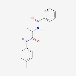 N-{1-methyl-2-[(4-methylphenyl)amino]-2-oxoethyl}benzamide