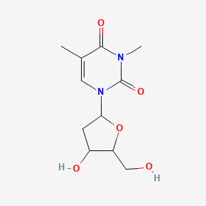 molecular formula C11H16N2O5 B4686217 1-[4-Hydroxy-5-(hydroxymethyl)oxolan-2-yl]-3,5-dimethylpyrimidine-2,4-dione 