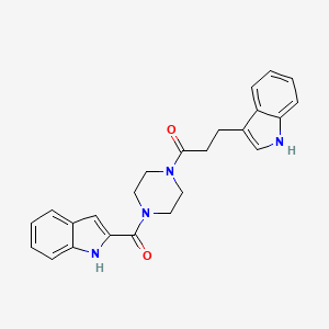 2-({4-[3-(1H-indol-3-yl)propanoyl]-1-piperazinyl}carbonyl)-1H-indole