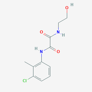 molecular formula C11H13ClN2O3 B4686367 N'-(3-chloro-2-methylphenyl)-N-(2-hydroxyethyl)oxamide 