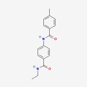 N-{4-[(ethylamino)carbonyl]phenyl}-4-methylbenzamide