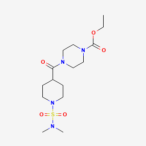 ethyl 4-({1-[(dimethylamino)sulfonyl]-4-piperidinyl}carbonyl)-1-piperazinecarboxylate