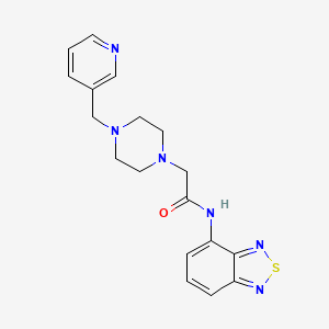 N-(2,1,3-BENZOTHIADIAZOL-4-YL)-2-{4-[(PYRIDIN-3-YL)METHYL]PIPERAZIN-1-YL}ACETAMIDE