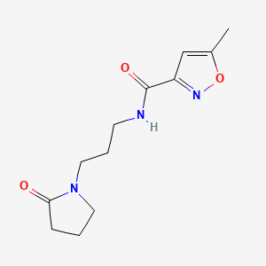 5-methyl-N-[3-(2-oxo-1-pyrrolidinyl)propyl]-3-isoxazolecarboxamide