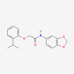 N-1,3-benzodioxol-5-yl-2-(2-isopropylphenoxy)acetamide