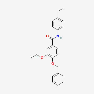 4-(benzyloxy)-3-ethoxy-N-(4-ethylphenyl)benzamide