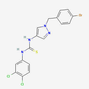 N-[1-(4-bromobenzyl)-1H-pyrazol-4-yl]-N'-(3,4-dichlorophenyl)thiourea