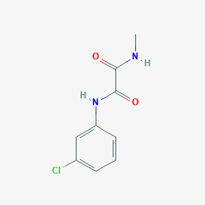 molecular formula C9H9ClN2O2 B4686740 N-(3-氯苯基)-N'-甲基乙二酰胺 