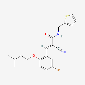 3-[5-bromo-2-(3-methylbutoxy)phenyl]-2-cyano-N-(2-thienylmethyl)acrylamide