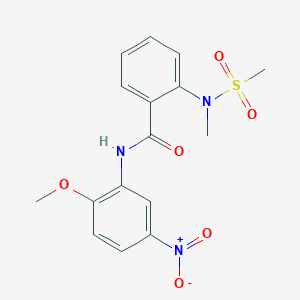 N-(2-methoxy-5-nitrophenyl)-2-[methyl(methylsulfonyl)amino]benzamide