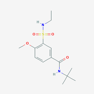 N-(tert-butyl)-3-[(ethylamino)sulfonyl]-4-methoxybenzamide