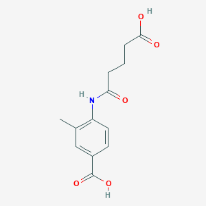 4-[(4-carboxybutanoyl)amino]-3-methylbenzoic acid