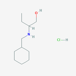 molecular formula C11H24ClNO B4686814 2-[(cyclohexylmethyl)amino]butan-1-ol hydrochloride 