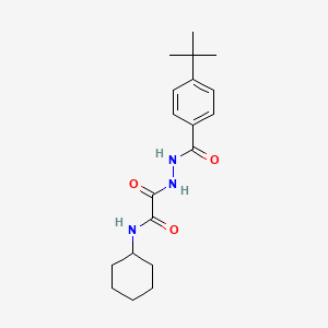 2-[2-(4-tert-butylbenzoyl)hydrazino]-N-cyclohexyl-2-oxoacetamide